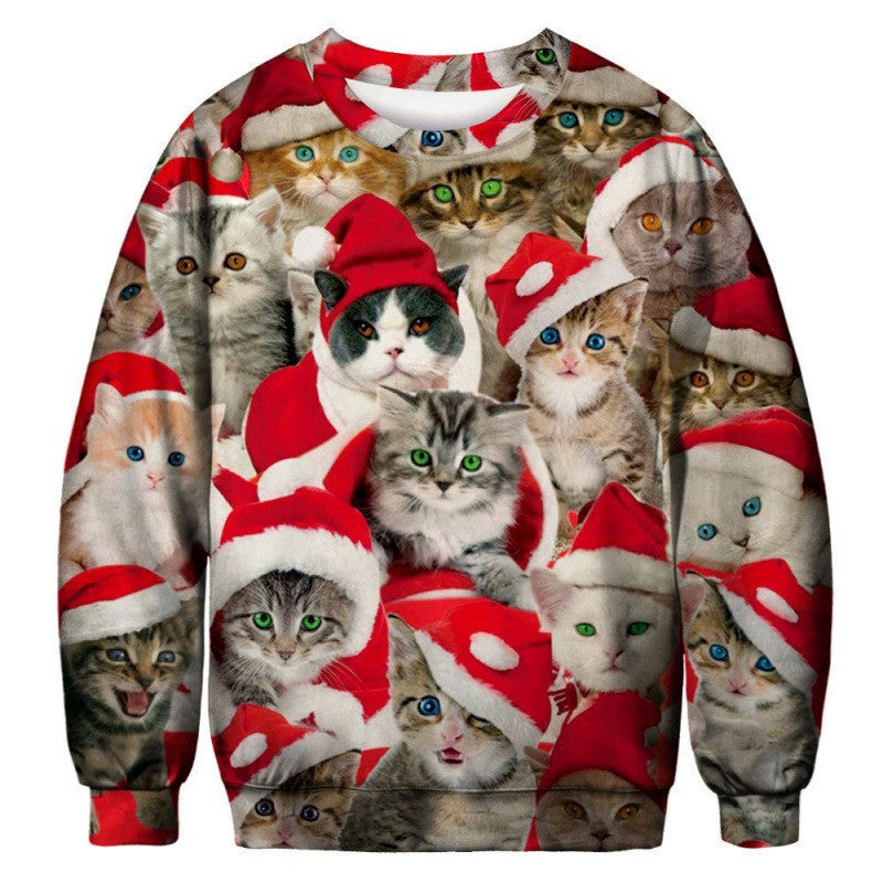 Sudadera Navideña Fea (Ugly Sweater) - Suéter Estampado para Fiestas de Navidad