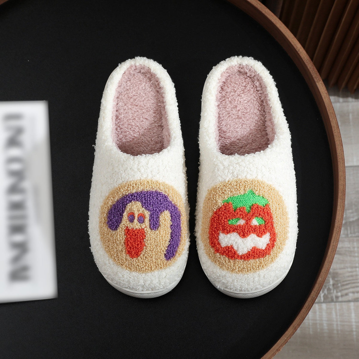 Pantuflas de Halloween Divertidas - Calzado Cómodo Unisex con Diseños de Calaveras y Calabazas