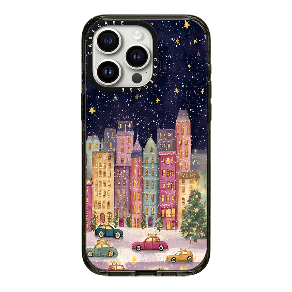Funda Magnética para iPhone con Diseño Navideño y Acabado Espejo