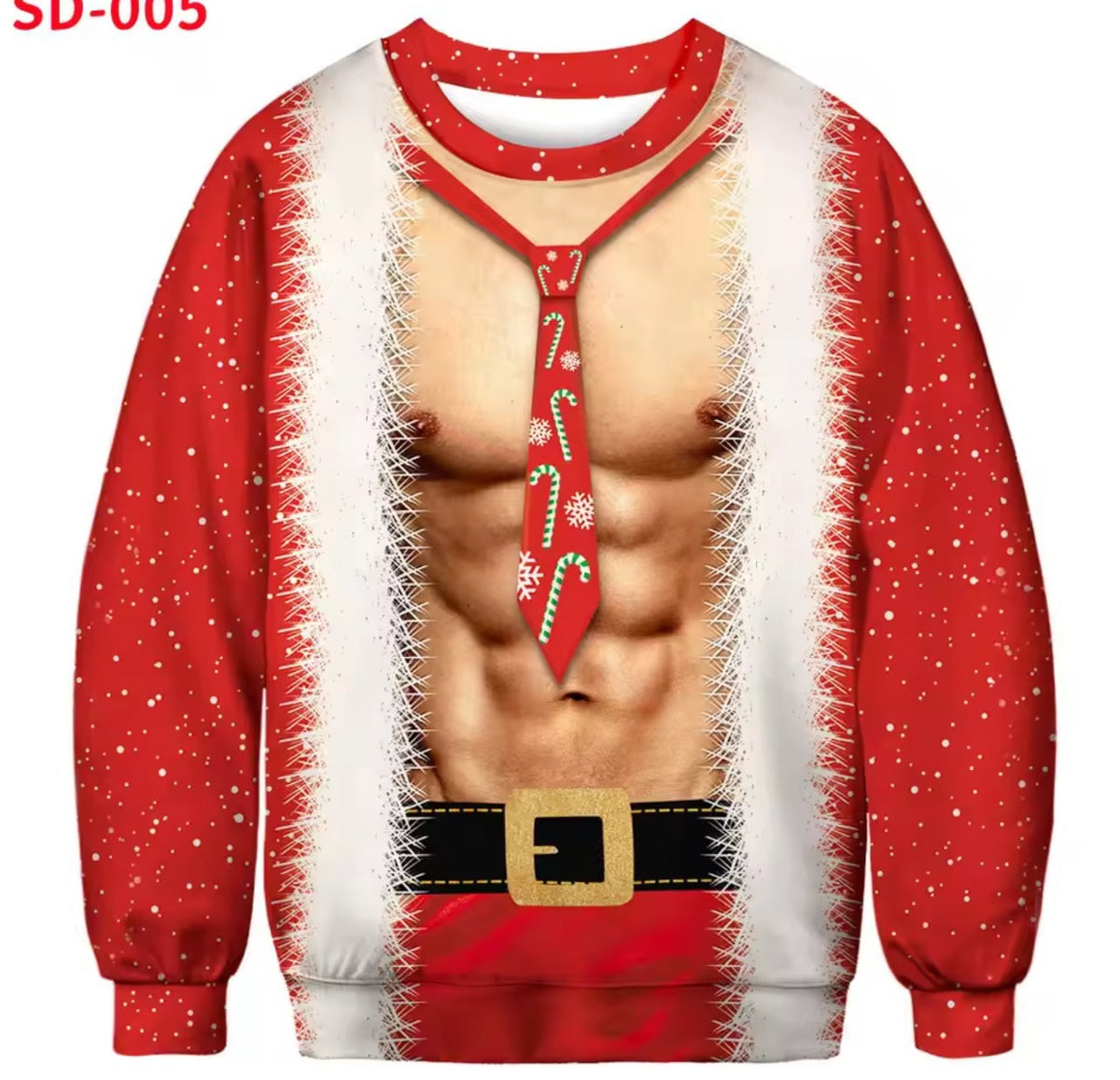 Sudadera Navideña Fea (Ugly Sweater) - Suéter Estampado para Fiestas de Navidad