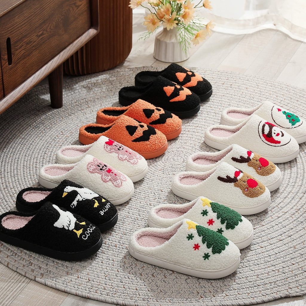 Pantuflas de Halloween Divertidas - Calzado Cómodo Unisex con Diseños de Calaveras y Calabazas