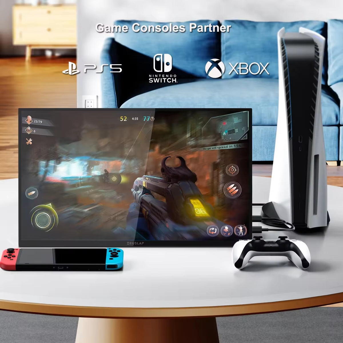 Pantalla Portátil Smart TV 18.5" Táctil Full HD - Monitor con Google TV, HDMI y USB-C