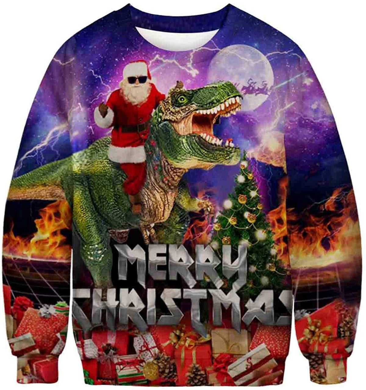 Sudadera Navideña Fea (Ugly Sweater) - Suéter Estampado para Fiestas de Navidad
