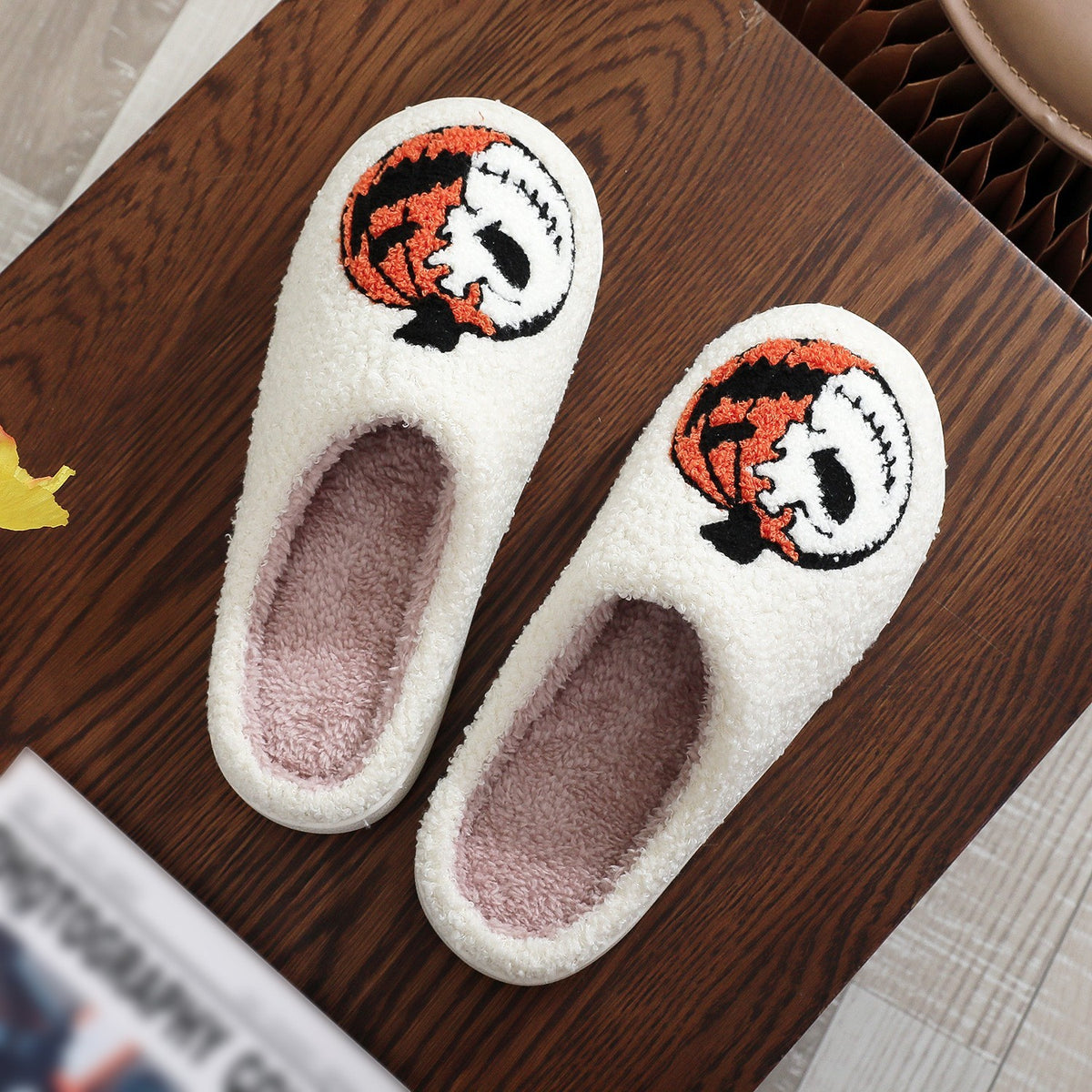 Pantuflas de Halloween Divertidas - Calzado Cómodo Unisex con Diseños de Calaveras y Calabazas