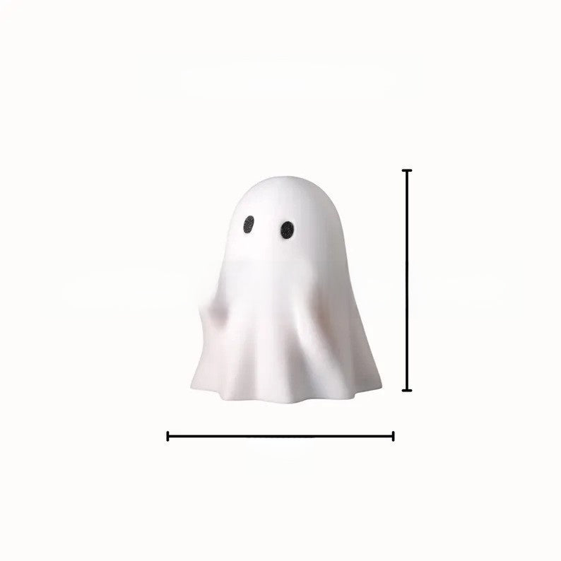 Figura Decorativa de Halloween con Luz LED - Fantasma y Personajes Luminosos de Resina