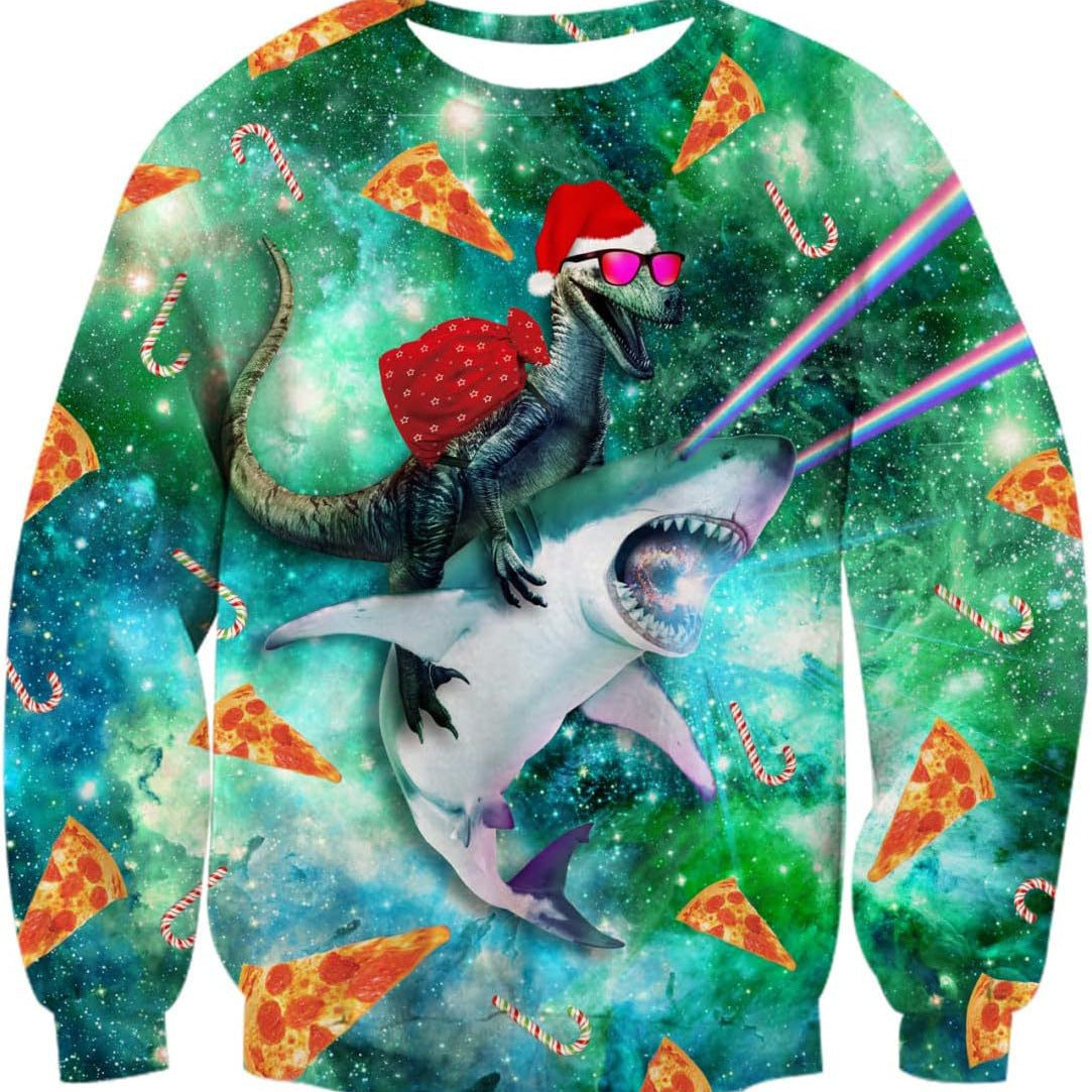 Sudadera Navideña Fea (Ugly Sweater) - Suéter Estampado para Fiestas de Navidad