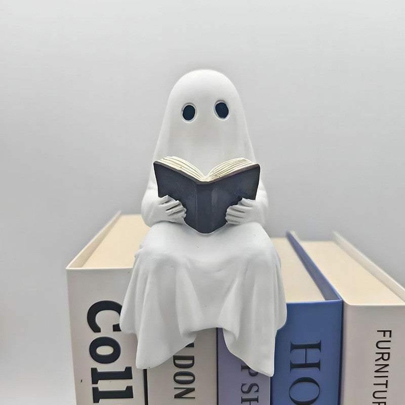 Figura Decorativa de Halloween con Luz LED - Fantasma y Personajes Luminosos de Resina